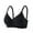 #25Black, variant on Wireless Bras for Women Full Coverage Ribbed Adjustable Bralettes Seamless Push Up Support Everyday Bra