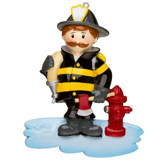 Fireman Personalized Christmas Ornament DO-IT-YOURSELF