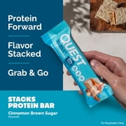 Quest Stacks Protein Bars, Cinnamon Brown Sugar, 20g of Protein, 4 Count