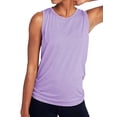 thumbnail image 5 of Nlife Women Sleeveless Mesh Split Back Solid Color Yoga Tank Top, 5 of 5