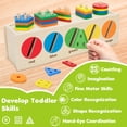 thumbnail image 4 of Caja clasificadora de colores y formas V-Opitos de Montessori Toys, de 1 a 3 años, 4 of 7