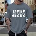 thumbnail image 2 of Telankuip Christian Faith T-Shirts for Men God Religious Cross Bible Verse Inspirational Tops Oversized Crewneck Short Sleeve Graphic Tees for Daily Wear 2-Navy XL, 2 of 4
