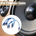 thumbnail image 2 of 3 Piezas de conexión de Audio para 1 RCA Hembra a 2 RCA Macho Adaptador de Cable Divisor, 2 of 5