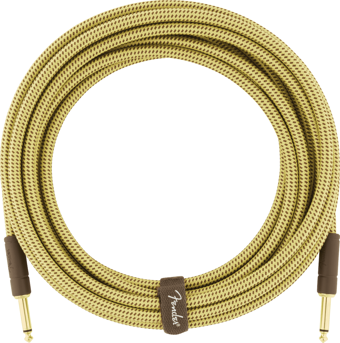 Fender Deluxe Series Straight to Straight Instrument Cable - Tweed - 18.6 ft.