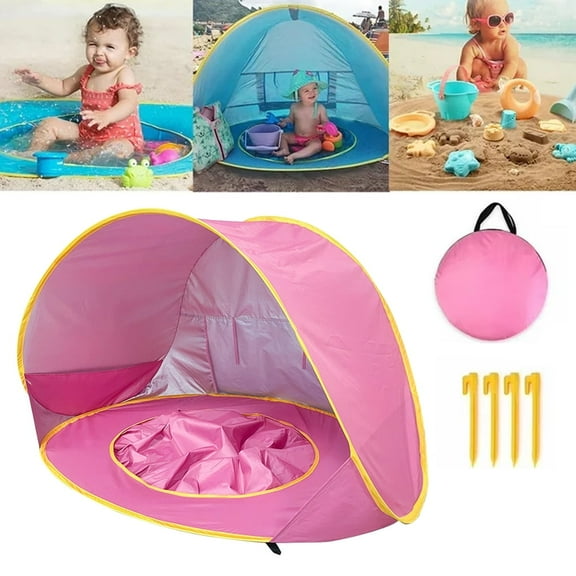 Baby Beach Tent Pop Up Portable Shade Pool UV Protection Sun Shelter, Portable Instant Sun Shelter for Infant, Summer Sun Shelters Shade