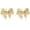 Gold C, variant on Z ZACHÉ Gold Bow Earrings 18k gold plated Prismatic Bow Earrings for Women