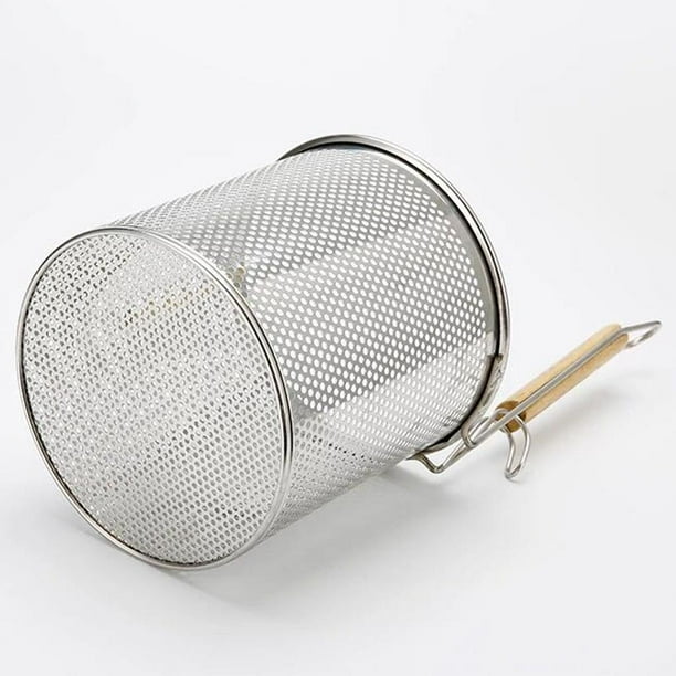 4x Stainless Steel Pasta Strainer Fine Mesh Colander Kitchen