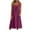 *Hot Pink, variant on VBVC Women's Cotton Linen Sleeveless Midi Dress , Summer V-Neck Dresses For Women , Ladies' Button Detail Loose Dress with Pockets,Army Green,S-2XL