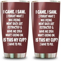 I Came I Saw I Forgot Tumbler 20oz - Black Gag Gifts Funny Adult - Grandpa Gifts for Him Drinking Cups for Elderly Senior Citizen