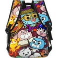 thumbnail image 5 of Anime The Amazing World of Gumball Backpack Canvas Funny Couple Backpacks 3D Large Capacity Travel Bags Gym Daypack Unisex, 5 of 7