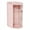 Pink2, variant on Denhf Hair Accessories Organizer with Hair Brush Holder, 2-Layer Clear Rotatable Makeup Brush and Jewelry Storage Box for Hair Clips, Rings, Earrings, Necklaces and Bracelets, Gifts for Girls, White
