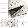 thumbnail image 6 of Yellow Brown Leaf Round Area Rug 3 FT,Small Kitchen Bathroom Mats,Modern Botanical Foliage Plant Country Washable Indoor Outdoor Throw Runner Rugs Doormat for Table Shower Sofa Entryway, 6 of 8