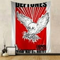 thumbnail image 4 of Hop Singer Star Deftones Music Colorful Tapestry Wall Hanging Hanging Tarot Hippie Wall Rugs Dorm Home Decor,Polyester fabric,Birthday/ Valentine's Day, 4 of 5