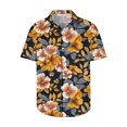 thumbnail image 4 of Jjayotai George T Shirt for Men, Beach Shirts, Short Sleeve Hawaiian Floral Shirt, Button Down Tropical Aloha Shirts, Oversized Tshirts for Men, 4 of 5
