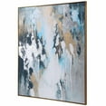 thumbnail image 3 of Uttermost Stormy Coastal Canvas and Wood Seas Hand Painted Canvas in Blue, 3 of 7