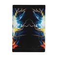 thumbnail image 3 of CHAQLIN Shark with Thunder & Lava Art Print Small Money Bag for Daily Use, Elastic Polyester Trifold Card Wallet with Lightweight Portable Children's Wallet, 3 of 7