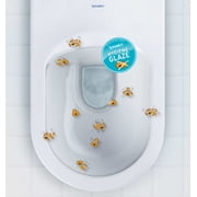 Duravit 2222090092 Happy D.2 Dual Flush One-Piece Wall Mounted Washdown Rimless Elongated Toilet