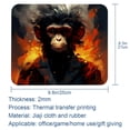 thumbnail image 5 of Monkey Printed Square Desk Mat Gaming Mouse Pad with Non-Slip Rubber Bottom - 8.3x9.8 Inch Office and Gaming Mouse Pad, 5 of 6