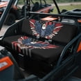 thumbnail image 3 of ZIATUBLES 2-Pack UTV Seat Covers with American Flag Bald Eagle Print, Waterproof Scratch-Resistant Polyester Protectors for Kawasaki Mule Bench Seats, Easy to Clean UTV Decor Accessories Part, 3 of 8