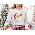 thumbnail image 6 of Vintage Santa Christmas Sweatshirt | Retro Candy Cane Holiday Pullover, 6 of 8