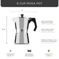thumbnail image 2 of QUTETN Store 6 -Cup Stovetop Espresso Maker, 2 of 6