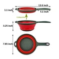 thumbnail image 4 of Injueey 1pc Colador plegable Cesta Colador de de frutas y verduras Escurridor plegable Mango Herramienta de cocina Almacenamiento y organización del hogar Numero 3 Injueey HA025709-03, 4 of 6