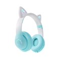 thumbnail image 1 of Auriculares con Luz de Flash LED Lindos Orejas de Gatos Auriculares InaláMbricos con MicróFono NiñOs NiñAs Auriculares de MúSica EstéReo TWS Bluetooth 5.0 B, 1 of 10