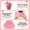 thumbnail image 3 of GIRACOA 34 PCs Professional Makeup Kit, 13Pcs Makeup Brush Set with 20 Pcs Facial Makeup Accessories and A Storage Bag, Multi-functional Makeup Tool Set(Pink), 3 of 7