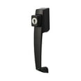 thumbnail image 1 of Ideal Security BK312BL VP Push Button Storm Door Handle Set with Key lock All Metal Build, Premium Inside Latch, Black, 1 of 1