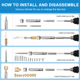 thumbnail image 2 of Adjustable Temperature Soldering Iron Kit with Wood Burning Tips, 2 of 7