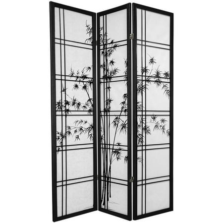 Double Cross Shoji Screen - 6' Tall Double Cross Bamboo Tree Shoji Screen