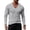 Gray, variant on Mens V Neck Long Sleeve Shirts Stretchy Cotton Blend Casual Tee for Men Navy,Size XL
