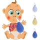 thumbnail image 3 of 3pcs Premium Nasal Aspirator For Baby Professional Infant Toddlers Nose Cleaner Food Grade Reusable Booger Sucker Remover Best For Infant Nose Congest, 3 of 5