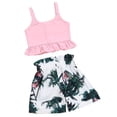 thumbnail image 2 of Babibeauty Toddler Baby Girl Summer Vest Crop Tops + Flamingo Short Pants Outfits, 2 of 7