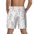 thumbnail image 3 of Kdxio Cute Poodle Dog Print Men's Swim Trunks with Compression Liner 7 Inch Inseam Quick Dry Swim Shorts, 3 of 7