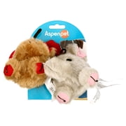Petmate Booda Zoobilee Dog & Puppy Squatters Plush Dog Toy, Multicolor, Small, Pack of 2