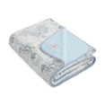 thumbnail image 3 of Paris Hilton Luxe Plush Oversized Reversible Blue Floral Coquette Throw, for Adults and Teens, 3 of 7