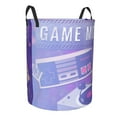 thumbnail image 7 of ZICANCN Purple Game Mode Laundry Basket Organizer, Dirty Clothes Hamper for Bathroom Bedroom Laundry Room, Medium Size, 7 of 7