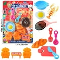 thumbnail image 2 of Kids Cooking Playsets, Little Chef Kitchen Role Play, ABS Pretend Food Toys, Children House Play, Social Skill Development, Educational Gift Set, 2 of 5