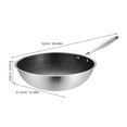thumbnail image 4 of OUNONA Small Wok Pan Stainless Steel Wok With Handle 1Set, 4 of 5