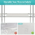 thumbnail image 6 of Wqdkj Portable Adult Closet Wardrobe Storage Organizer Clothes Wardrobe Shoe Clothing Rack Shelf Dustproof Non-woven Fabric,Quick and Easy to Assemble Red, 6 of 11