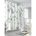 thumbnail image 3 of Fsddascl Green Branches Leaves Shower Curtain Set - 60" x 72" Washable Bathtub Curtain with 12 Hooks, Spring Summer Botanical Pastoral Waterproof Fabric Stall Shower Curtains for Bathroom/Bathtub, 3 of 6