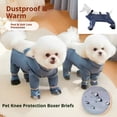 thumbnail image 3 of Billuyoard Botas antipolvo para perros con tirantes, cinco tallas, pantalones impermeables antimanchas para perros, con sujeción en el pie y la Ropa para mascotas METRO, 3 of 6