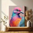 thumbnail image 6 of Colorful Pigeon Canvas Painting Dining Room Wall Art, 6 of 8