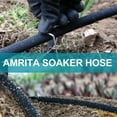 thumbnail image 6 of Soaker Hose KIT, 1/2 inch 100ft Rubber Garden Hose 70% Water Saving, Black Heavy Duty Soaker Hose For Garden Lawn, Garden Raised Beds. (1/2-100FT), 6 of 6