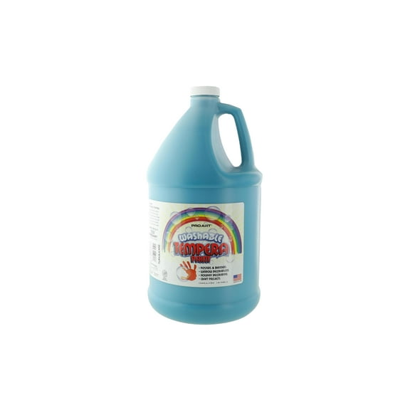 Pro Art Washable Tempera Paint Gallon Turquoise Non-Toxic Water-Based