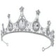thumbnail image 2 of BRIGHTFUFU Tiara de boda para mujer, corona de diamantes de imitación, corona de novia para boda, tocado para cumpleaños, 2 of 7