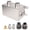 Silver, variant on 1200ml Oil Catch Can Kit Engine Twin Baffle Dual Filter Oil Tank Reservoir AN8 Hose Fitting, 1.2L / 40.5 fl oz Silver