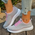 thumbnail image 2 of IEMIEMIEM Womens Sneakers Tennis Shoes 2026 Fashion Slip On Comfortable Lightweight Non Slip Orthopedic Footwear for Walking Casual Travel Gray 7.5 Wide, 2 of 6
