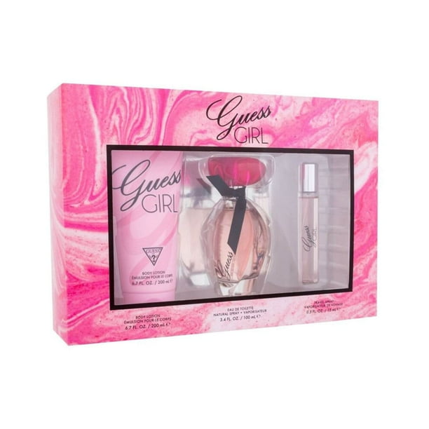 Set Guess Girl 3Pzs 100Ml Edt Spray/ Body Lotion 200Ml/ 15Ml Edt Spray